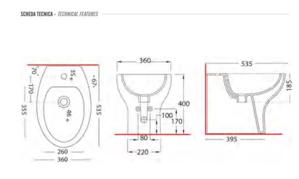 Bidet Life Filo Parete - immagine 3