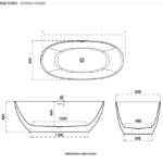 Vasca In Acrilico Bicolore Opaco A700 - immagine 3