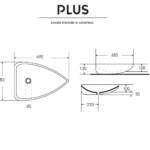 Lavabo Plus 0637 In Ceramica - immagine 3