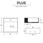 Lavabo Plus A064 In Ceramica - immagine 2
