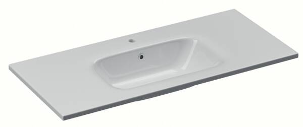 Lavabo Solid 100 In Resina E Cariche Minerali - immagine 2
