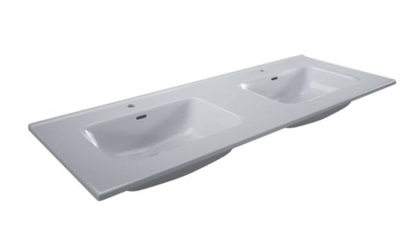 Lavabo XS 120 Doppia Vasca Nero Opaco - immagine 2