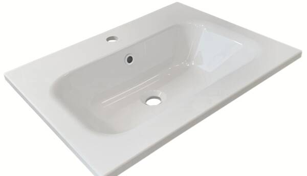 Lavabo Solid 60 In Resina E Cariche Minerali - immagine 2