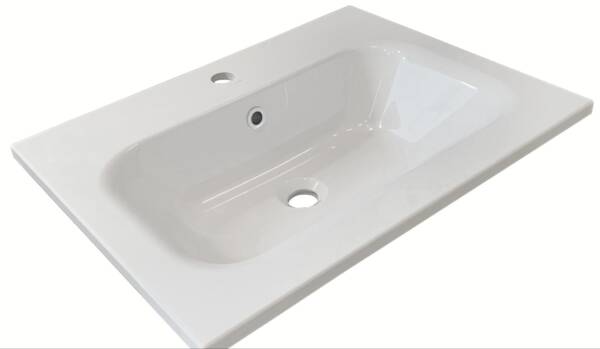 Lavabo Solido 80 In Resina E Cariche Minerali - immagine 2