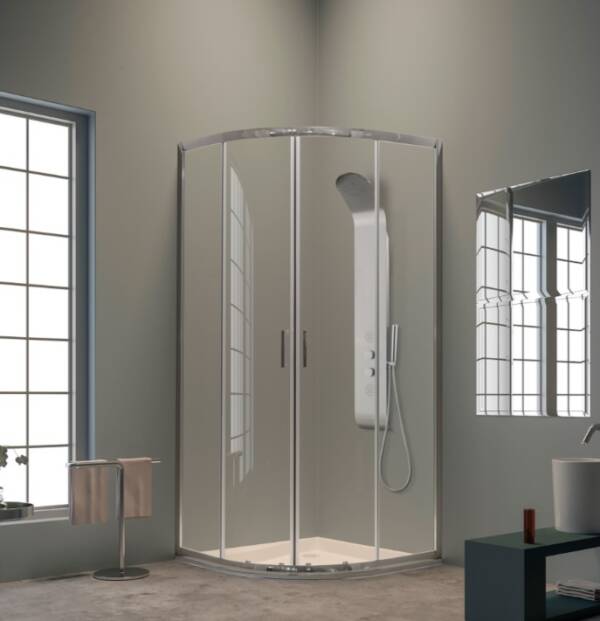 Box Doccia Basic Scorrevole Curvo - immagine 3