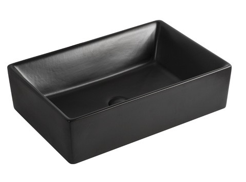 Lavabo Plus A444 In Ceramica - Nero Opaco