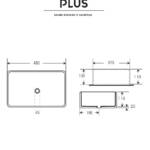 Lavabo Plus 0155 In Ceramica - immagine 3