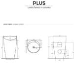 Lavabo Plus B133 A Pavimento - immagine 5