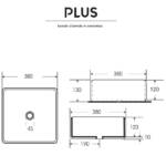 Lavabo Plus 7098 In Ceramica - immagine 3