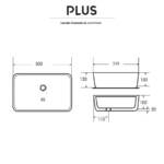 Lavabo Plus 78160 In Ceramica - immagine 2