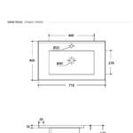 Lavabo In Ceramica Style - immagine 5