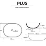 Lavabo Plus A257 In Ceramica - immagine 3
