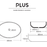 Lavabo Plus A252 In Ceramica - immagine 3