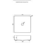Lavabo Inox 4040Q In Acciaio - immagine 6
