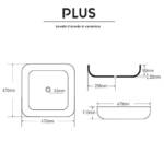 Lavabo Plus A009A In Ceramica - immagine 2