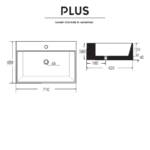 Lavabo Plus A174 In Ceramica - immagine 3